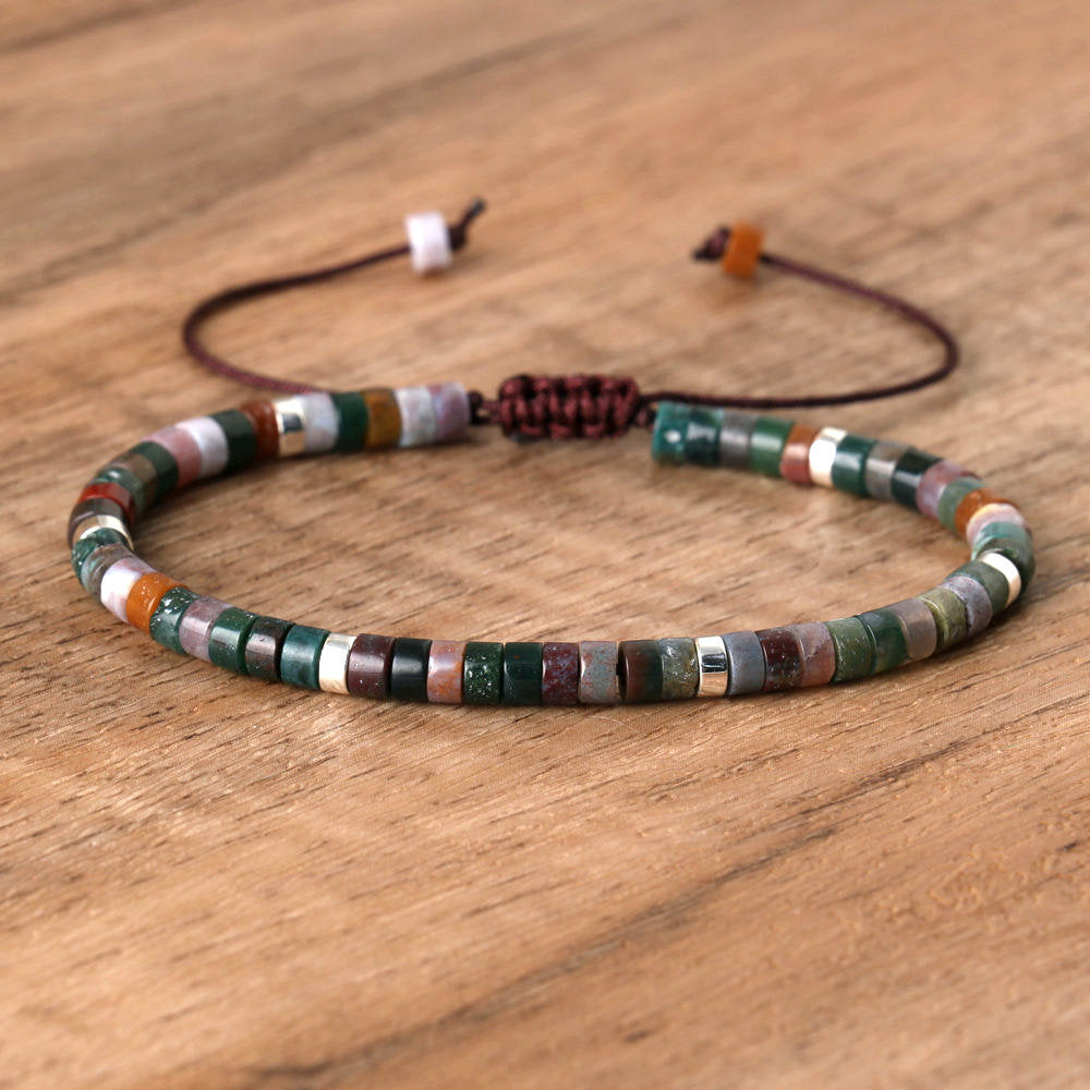 Spacer Beads Beaded Weave Bracelet Women&