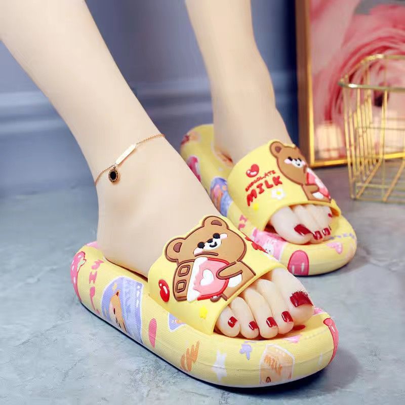 Cartoon Thick Flip-flops Home Indoor Non-slip Soft Bottom Limorista