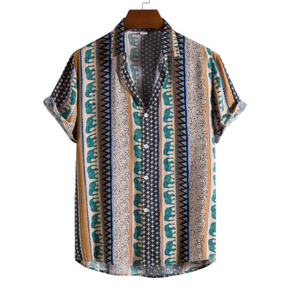 Fashion Digital Printed Short Sleeves Limorista