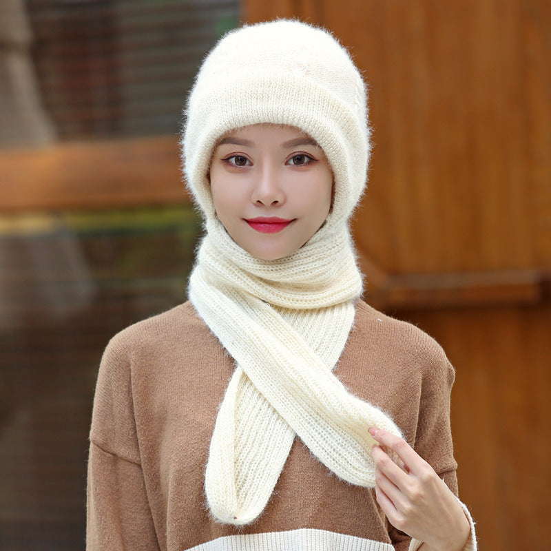 Hat And Scarf All-in-one Women&