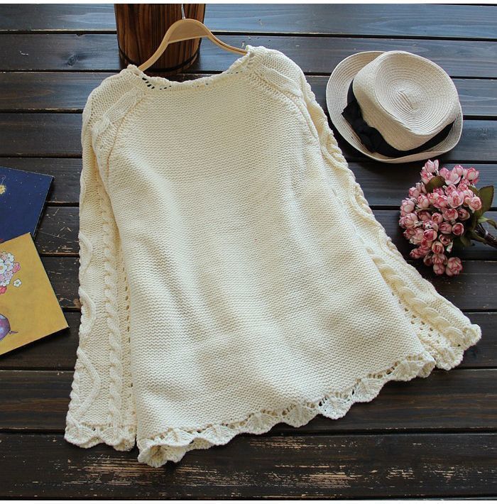 Solid Color Buttons Knitted Coat For Women Limorista