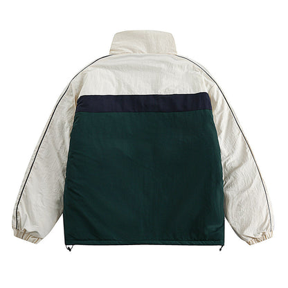 Casual Loose Solid Color Coat Japanese Trendy Cotton-padded Coat Limorista