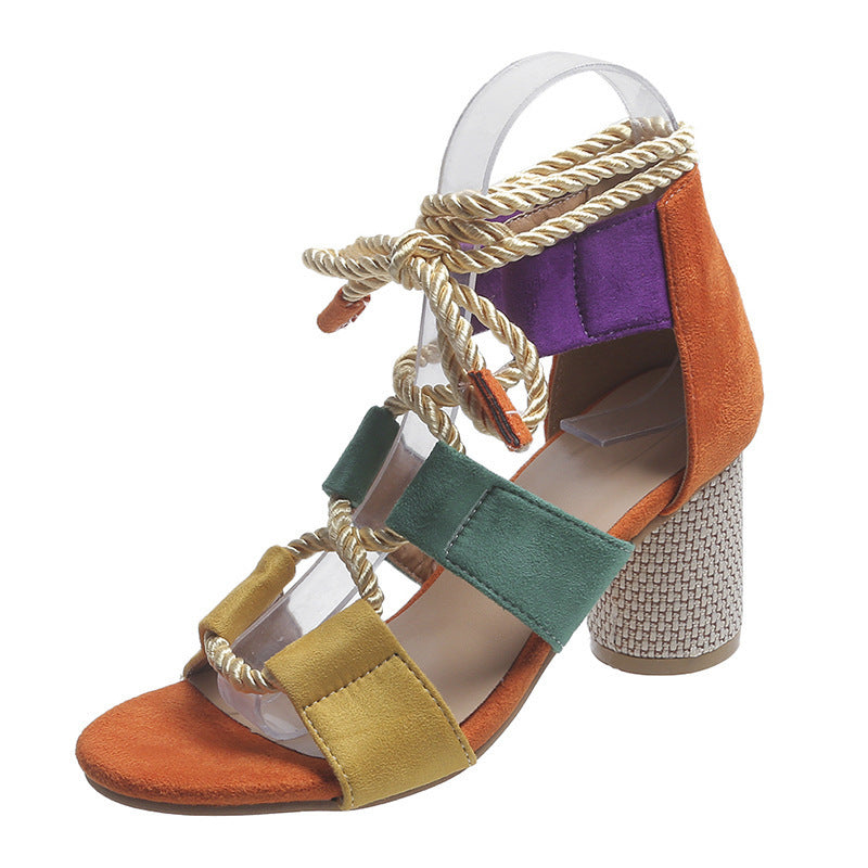 High Heel Chunky Heel Women&