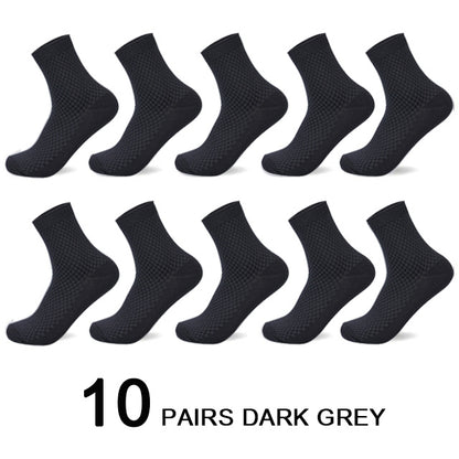 Bamboo Fiber Men Socks Business Breathable Male Limorista