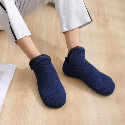 Winter Woolen Socks Women Thicken Warm Home Bedroom Socks Slippers Men Non-slip Foot Warmer Snow Socks Calcetines Mujer Limorista