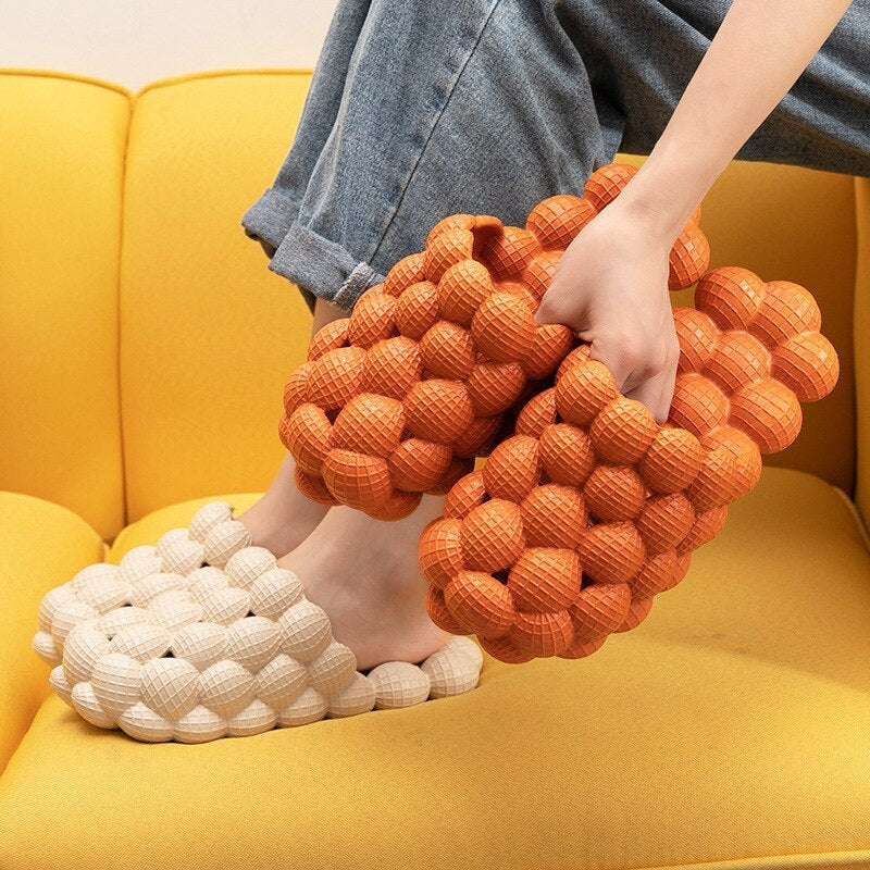 New Summer Fashion Massage Mesh  Bubble  Bathroom Slides Home Indoor Anti-Skid Shoes Limorista