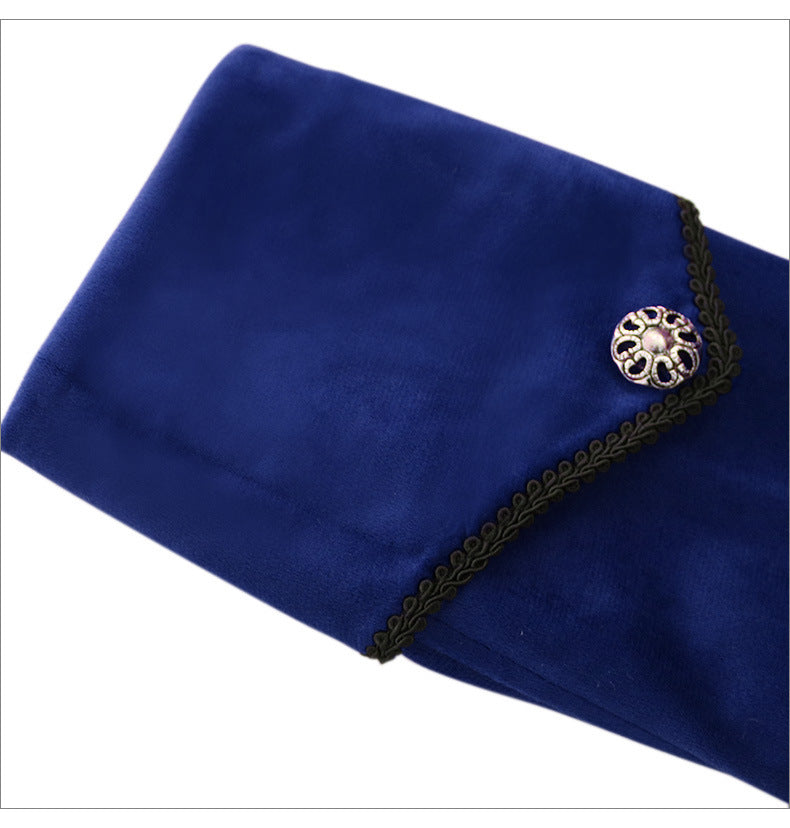 Stand Collar Gold Velvet Vintage Tuxedo Showsuit Limorista