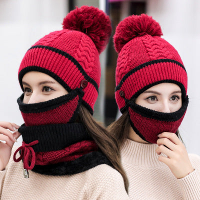Fleece Thickened Warm Cycling Ear Protection Wool Hat Limorista