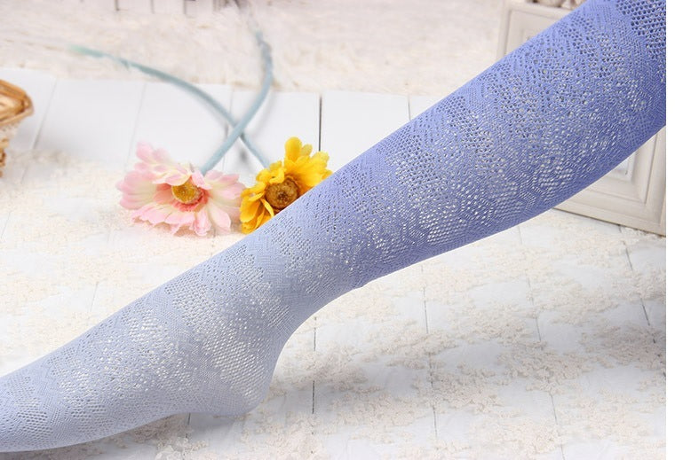 Gradient color hollow stockings anti-hook silk jacquard pantyhose lace stockings Limorista