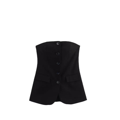 Casual Style Versatile Trim Vest Top Limorista