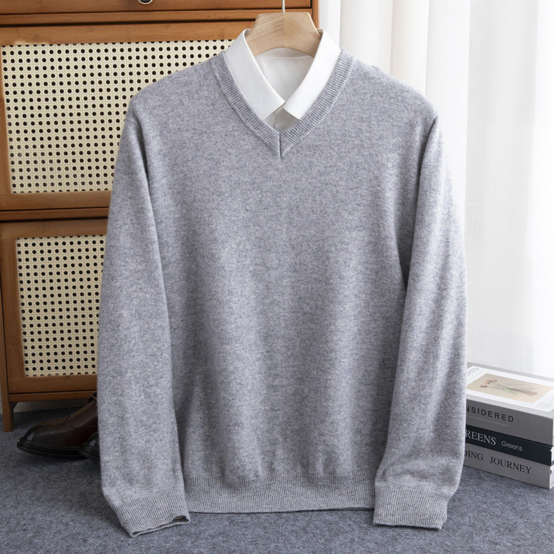 Half-collar Wool Sweater Male Limorista