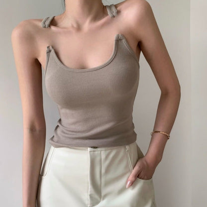 Hot Girl Style Invisible Shoulder Camisole Limorista