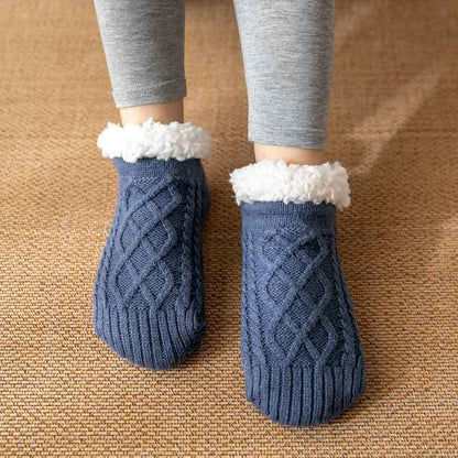 Winter Knitted Plush Floor Socks Home Warm Non-slip Carpet Socks Women Limorista