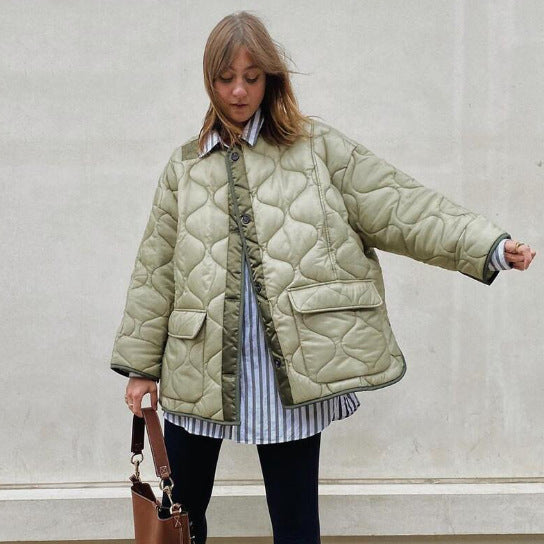 Single-breasted Fashion Casual Padded Jacket Limorista