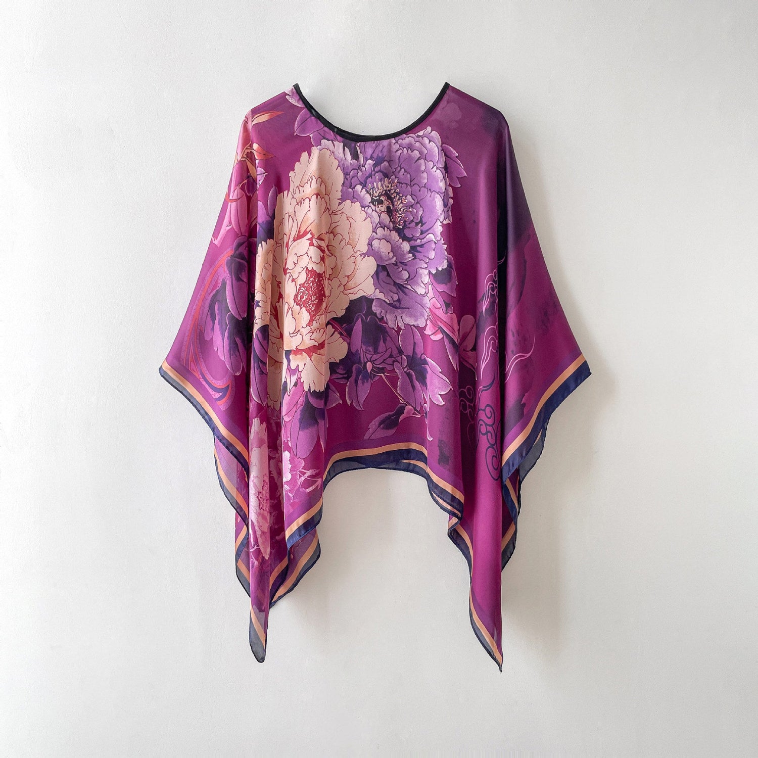 Silk Scarf Artificial Silk Sunscreen Scarf For Women Pullover Shawl Limorista