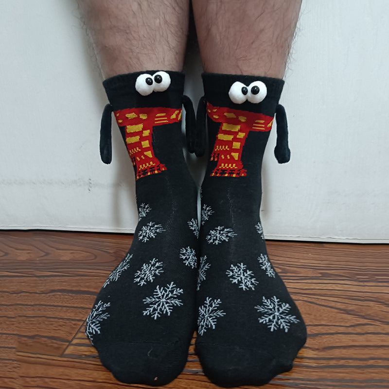 Halloween Hand Socks Couple Magnet Suction Handle Christmas Stockings Limorista