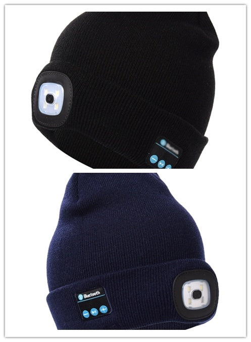 Bluetooth LED Hat Wireless Smart Headset Headphone Limorista