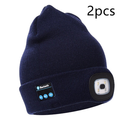 Bluetooth LED Hat Wireless Smart Headset Headphone Limorista