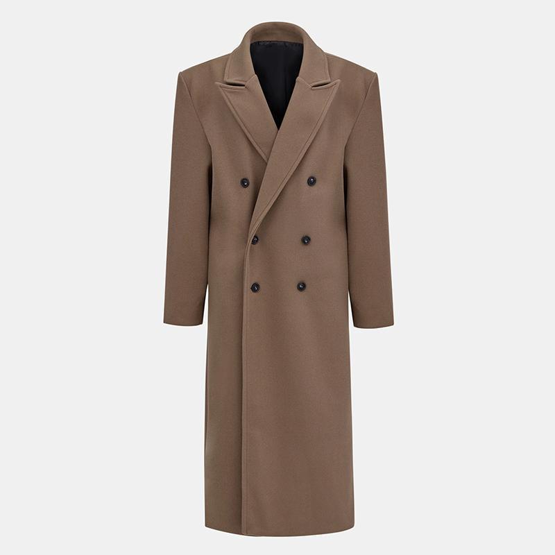 Autumn And Winter Temperament Commute Suit Collar Long Woolen Coat Limorista