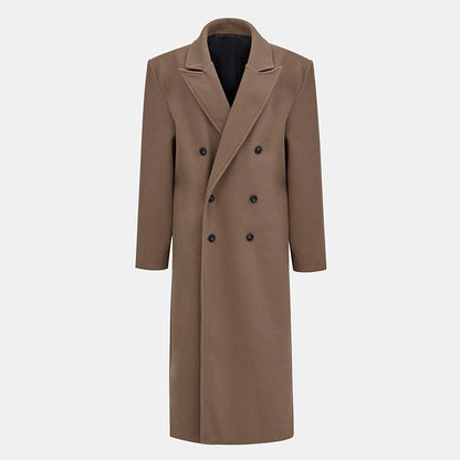 Autumn And Winter Temperament Commute Suit Collar Long Woolen Coat Limorista