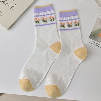 Flower Socks Women&