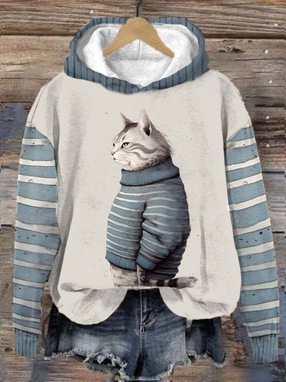 Halloween Animal Print Drop-shoulder Long-sleeve Women&