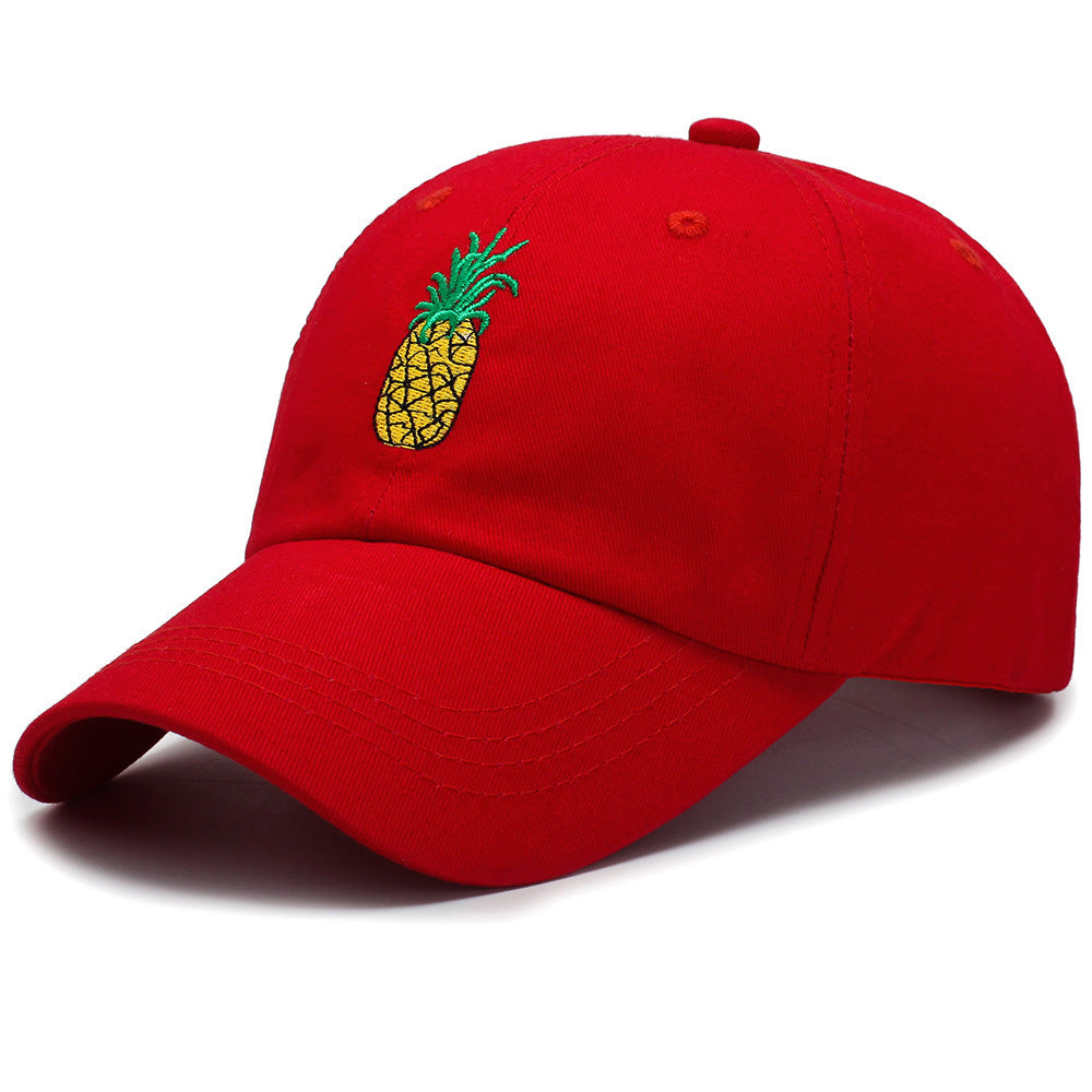 Fashion Unisex Pineapple Print Baseball Cap Snapback Adjustable Hip Hop Flat Hat Limorista