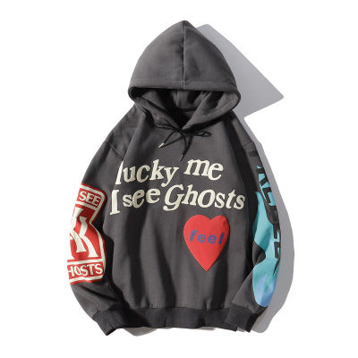 Graffiti alphabet print hoodie sweatshirt Limorista
