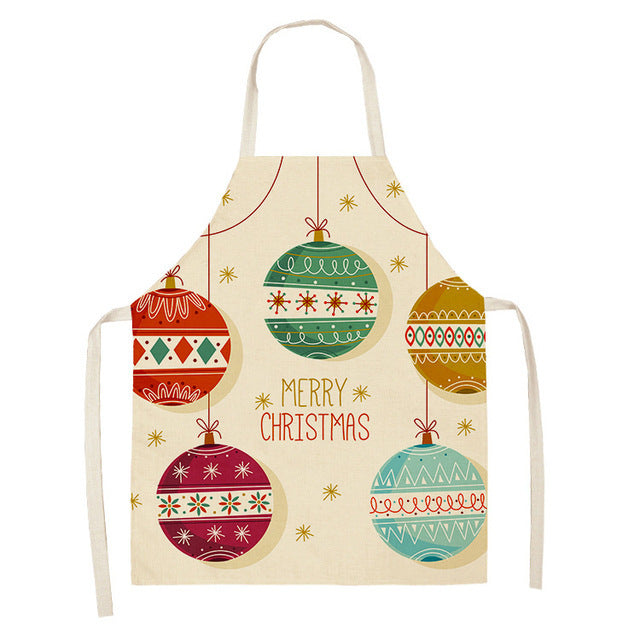 Christmas Series Cotton And Linen Apron Limorista