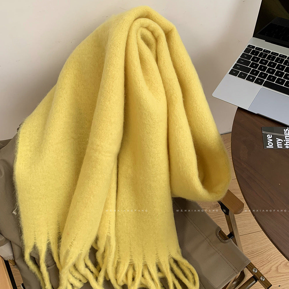 Autumn And Winter All-match Scarf High-grade Thickened Warm Scarf Limorista