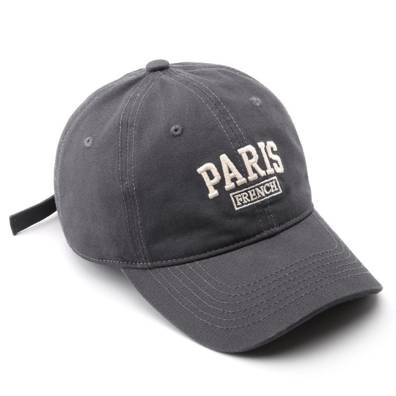 Personalized Washed Letter Embroidered Duckbill Hat Limorista