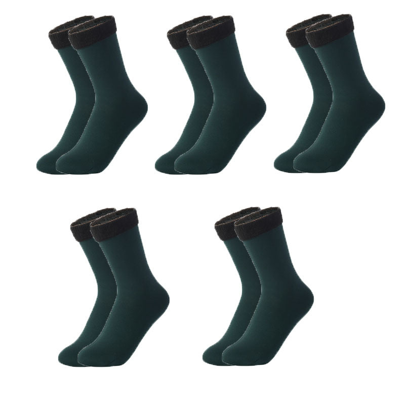 Winter Plush Thickened Mid Height Warm Snow Socks Limorista