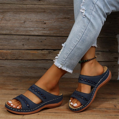 New One-word Slippers For Women Spring New Muffin Platform Slippers Limorista