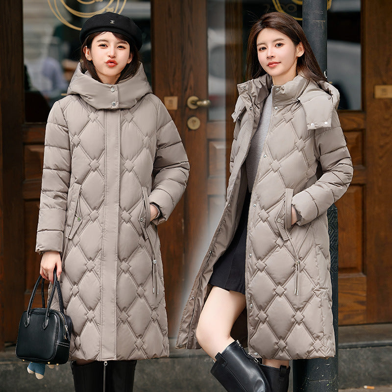 Detachable Hat Cotton-padded Coat Women&