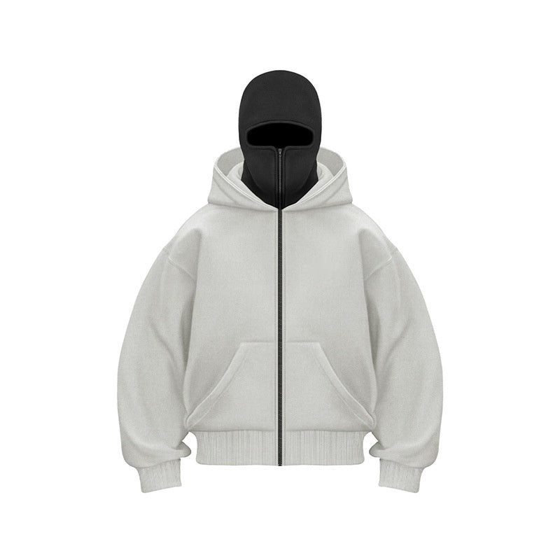 Fleece-lined Double Hood Unique Design Hooded Sweater Limorista