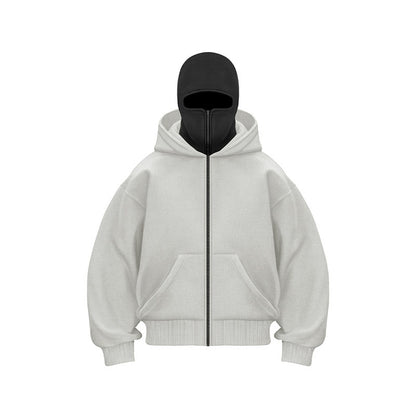 Fleece-lined Double Hood Unique Design Hooded Sweater Limorista