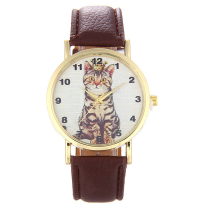 Squatting cute kitten pattern Watch Limorista
