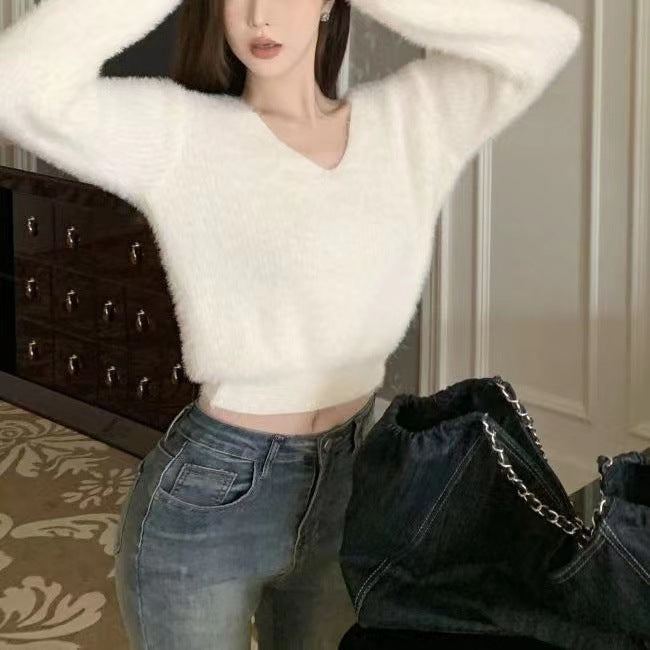 Imitation Marten Knitted Women&