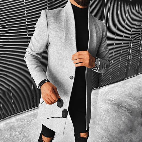 Stand-up Collar Mid-Length Men&