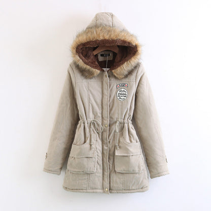 Thick Winter Jacket Women Large Size Long Section Hooded parka outerwear new fashion fur collar Slim padded cotton warm coat Limorista