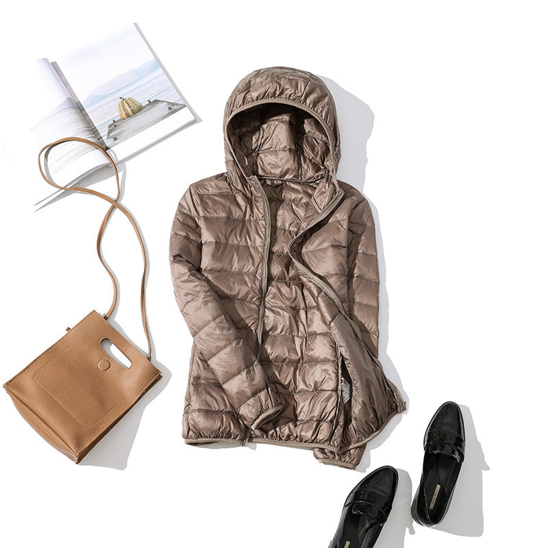 Lightweight Korean casual plus size short hooded jacket Limorista