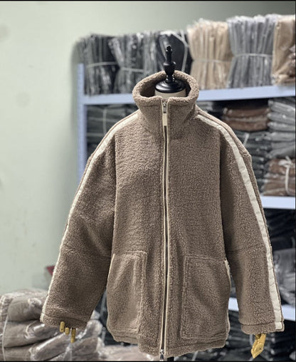 New Fashion Loose Anti-cashmere Personal Leisure Outdoor Zipper Jacket Limorista