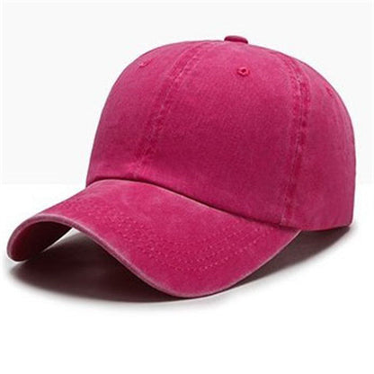 Washed Solid Color Light Board Baseball Cap For Women Limorista