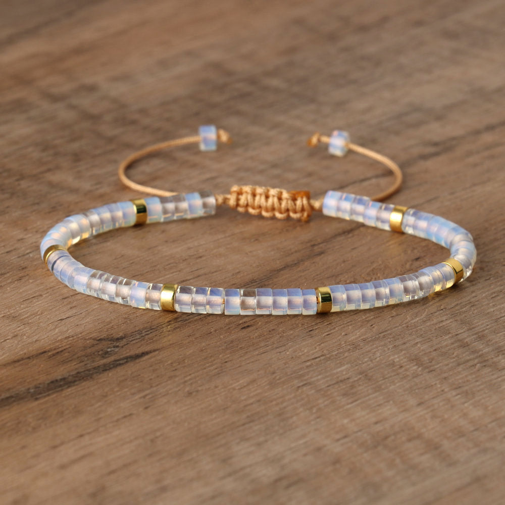 Spacer Beads Beaded Weave Bracelet Women&