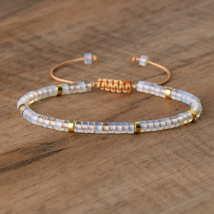 Spacer Beads Beaded Weave Bracelet Women&