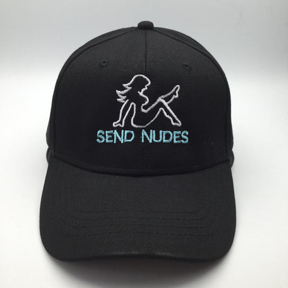 SEND NUDES embroidered baseball cap Limorista