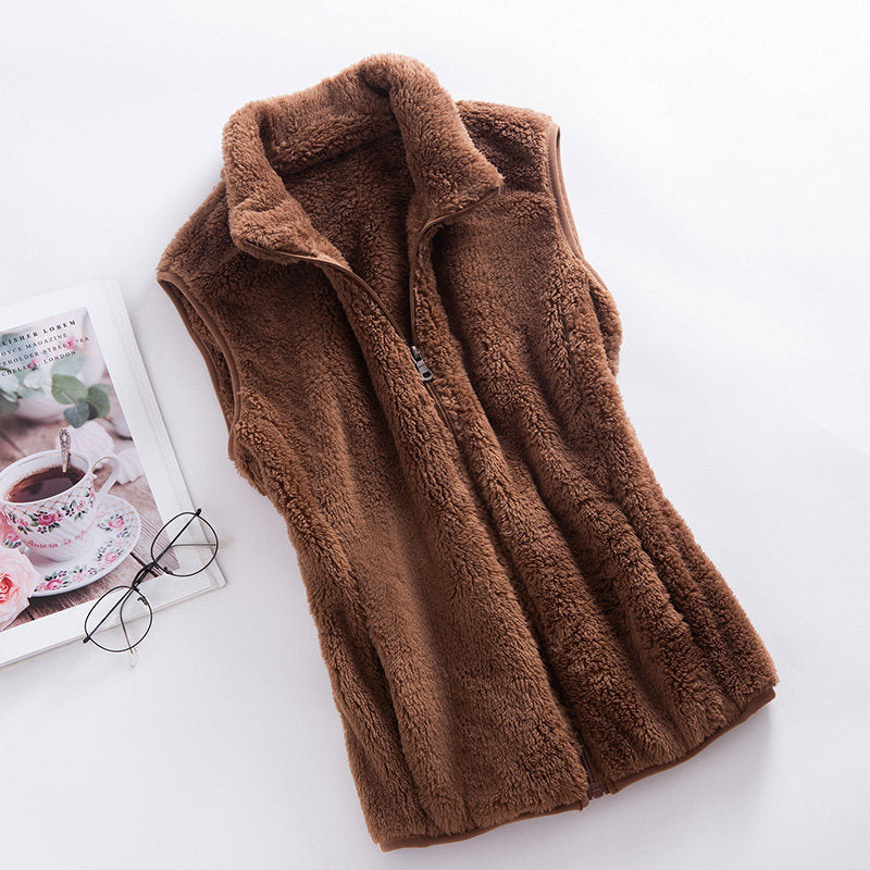 Double-sided Fleece Sweater Women&