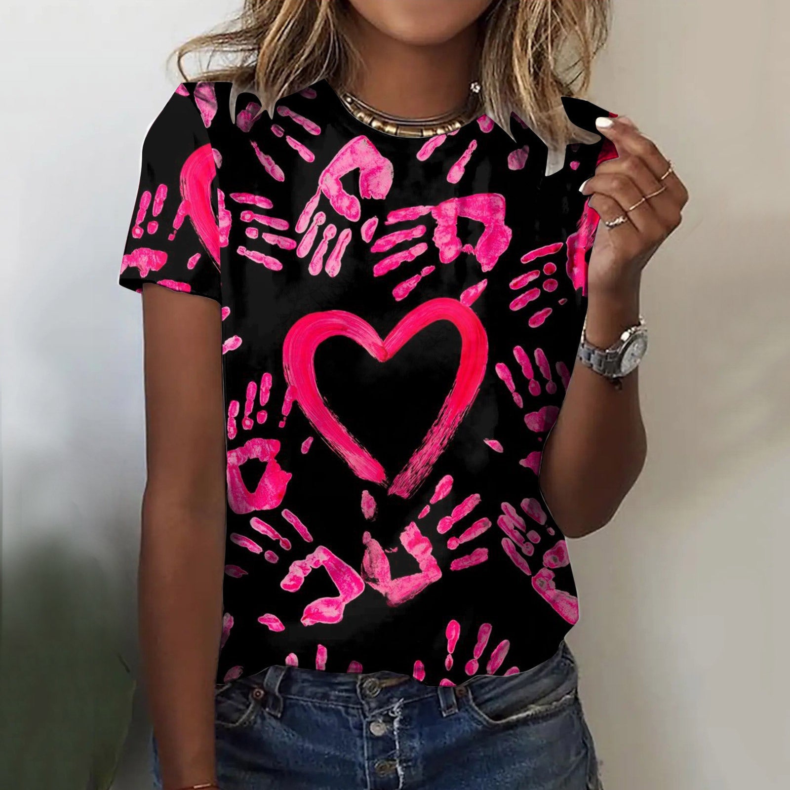 3D Digital Printing Summer New Loose Fashion Brand T-shirt For Women Limorista