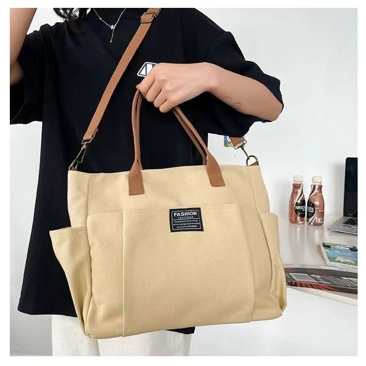Large Capacity Shoulder Canvas Bag, Commuting Hand Bag Limorista