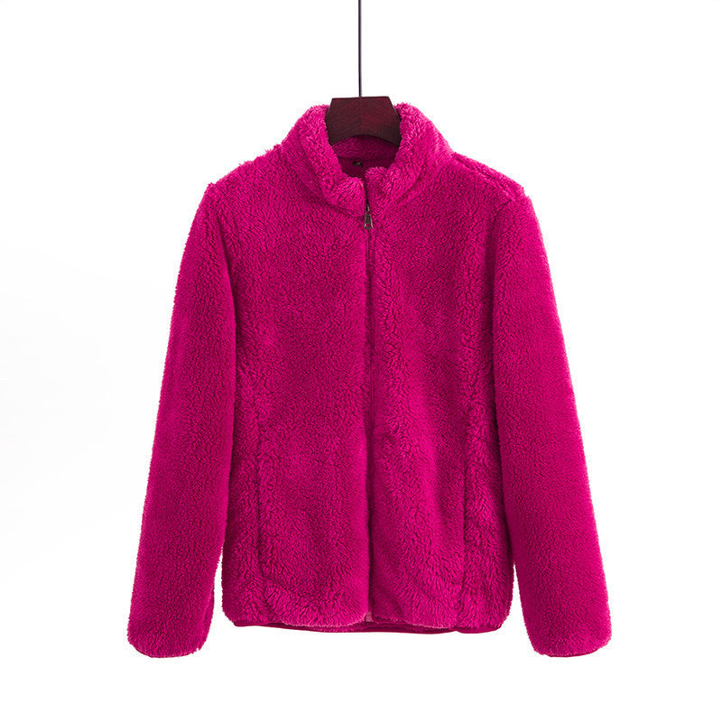 Double-sided Fleece Sweater Women&